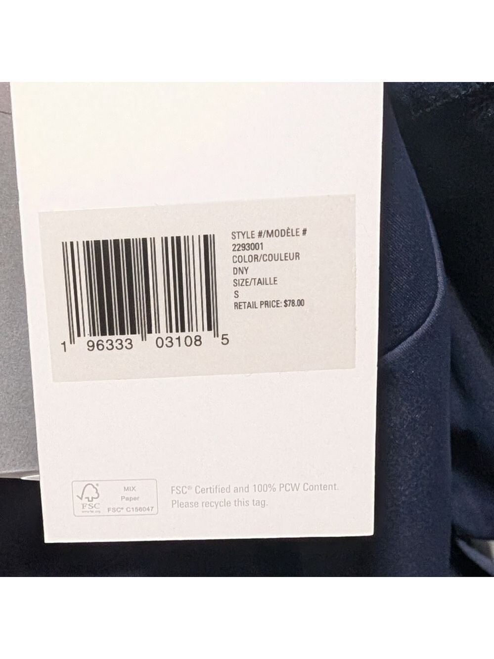 NWT Outerknown | Active Racerback Tank In Navy - Picture 7 of 14